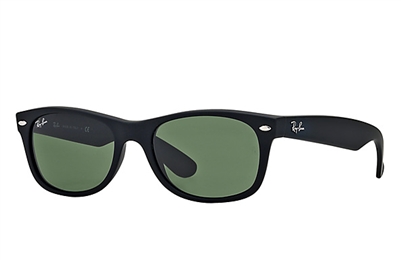 Ray Ban New Wayfarer RB2132 Sunglasses in Black or Black Rubber
