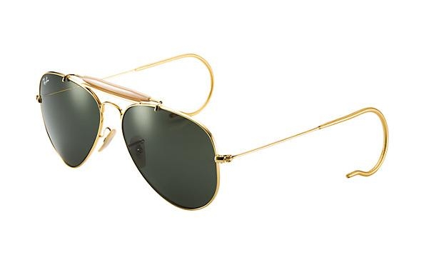 Ray Ban RB3030 Outdoorsman Prescription Sunglasses in Gold, Black | Free Rx  Lenses