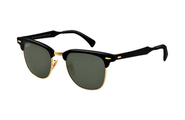 Ray Ban Clubmaster Aluminum RB3507 Sunglasses Black | Free Rx Lenses