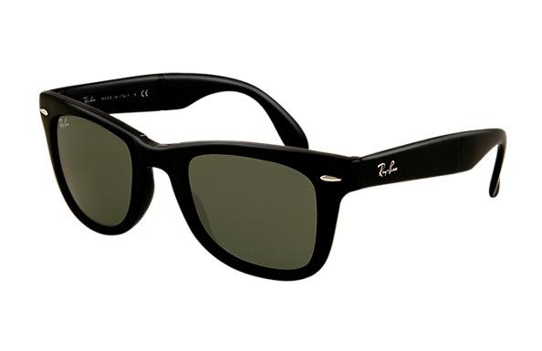 løber tør Statistikker Sinewi Ray Ban Folding Wayfarer RB4105 Sunglasses Black | Free Rx Lenses