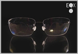 Rimless glasses-Undergram 389 in black