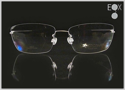 Rimless glasses-Undergram 389 in silver