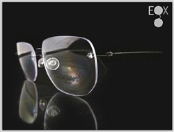 Rimless glasses-Undergram 445 in black