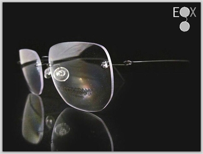 Rimless glasses-Undergram 445 in black