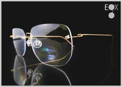 Rimless glasses-Undergram 445 in gold