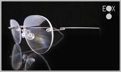 Rimless glasses-Undergram 610 silver