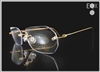 Rimless glasses-Undergram 652 in gold