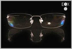 Rimless glasses-Undergram 661 in gold
