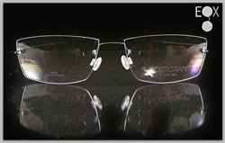 Rimless glasses-Undergram 810 in black