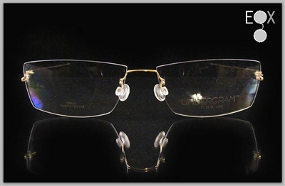 Rimless glasses-Undergram 810 in gold