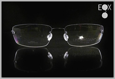 Rimless glasses-Undergram 877 in black